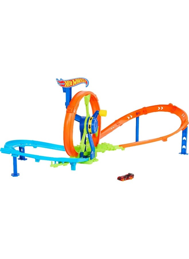 Hot Wheels Rapid Launch & Loop Action Turbine Challenge Playset