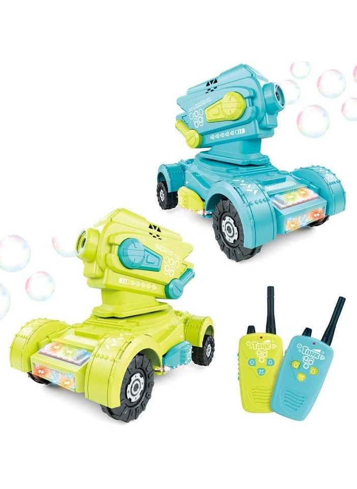 Remote Control Tank Bubble Machine – Kids RC Toy, Outdoor Bubble Blowing RC Car, Fun Gift for Boys & Girls, Rechargeable & Easy to Use