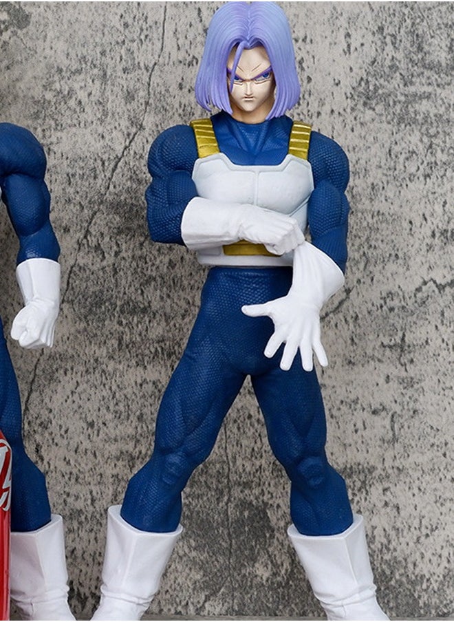 Dragon Ball Purple Hair Trunks Action Figure Decorative Resin Sculpture Home Decor Statue, Art Figurine Home Ornament Decoration for Office, Living Room, Bedroom, Book Shelf, TV Cabinet, Desktop