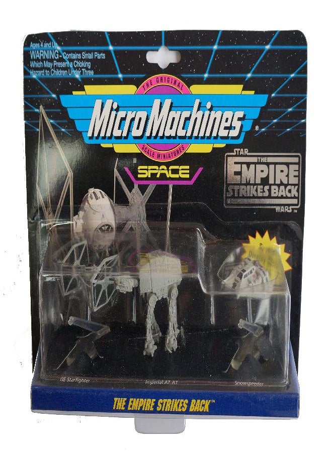 Star Wars Micro Machines Empire Strikes Back with Tie Starfighter, Imperial AT-AT & Snowspeeder Vehicle