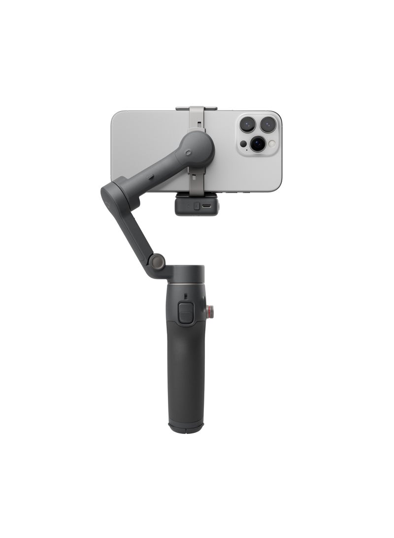 Osmo Mobile 7P Gimbal Stabilizer for iPhone & Android, 3-Axis Stabilization, Native Tracking, Lighting, Quick Launch, One-Tap Edit, Built-in Extension Rod & Tripod, 10-Hour Battery Life, Phone Charging Black