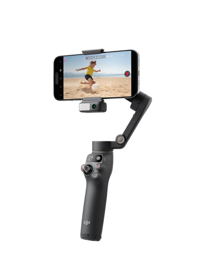 Osmo Mobile 7P Gimbal Stabilizer for iPhone & Android, 3-Axis Stabilization, Native Tracking, Lighting, Quick Launch, One-Tap Edit, Built-in Extension Rod & Tripod, 10-Hour Battery Life, Phone Charging Black