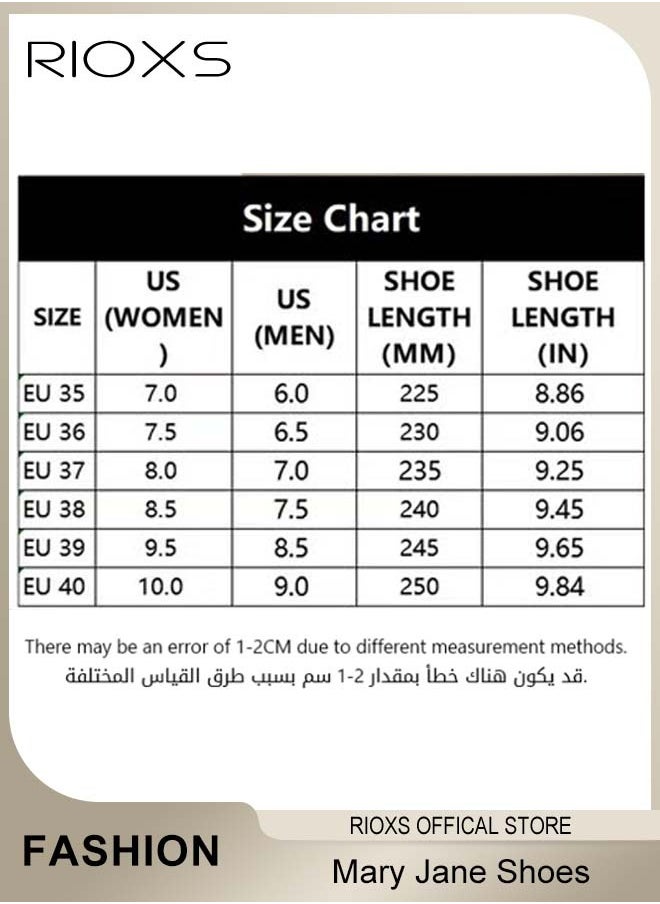 Women's Classic Patent Leather Shoes, Ankle Strap Mary Jane Shoes, Casual Lightweight Round Toe Shoes, 6.5cm Elegant Mary Janes Heels, Perfect Companion for Any Outfit, Easy to Wear for All Day Long