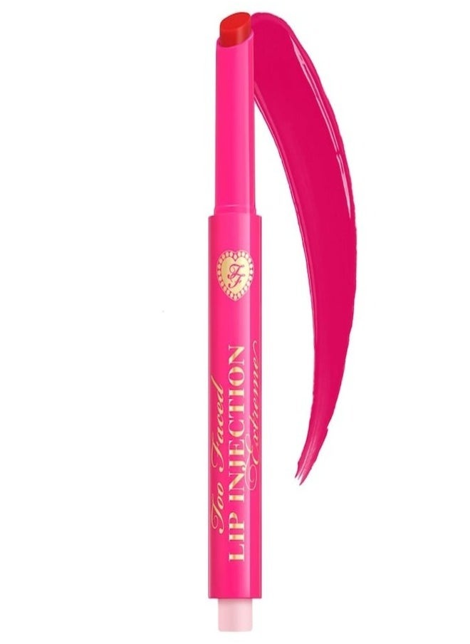 Too Faced Lip Injection Extreme Plumping Clicks Lip Gloss – On Pointe (Cherry Red) 1.5g – Hydrating, High-Shine & Volumizing Lip Plumper