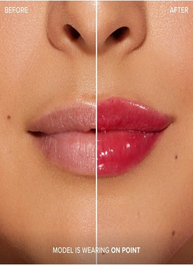 Too Faced Lip Injection Extreme Plumping Clicks Lip Gloss – On Pointe (Cherry Red) 1.5g – Hydrating, High-Shine & Volumizing Lip Plumper