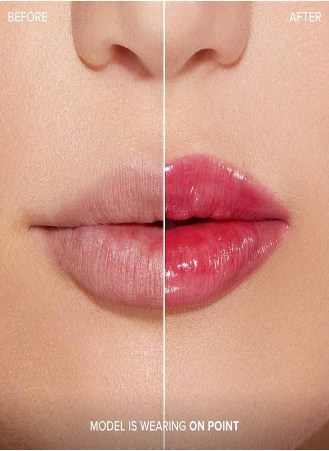 Too Faced Lip Injection Extreme Plumping Clicks Lip Gloss – On Pointe (Cherry Red) 1.5g – Hydrating, High-Shine & Volumizing Lip Plumper