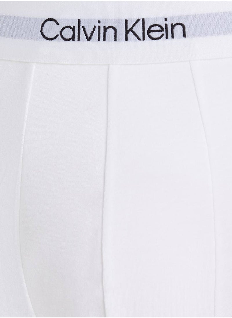 Men's 3 Pack Trunks - Modern Cotton - Cotton, White