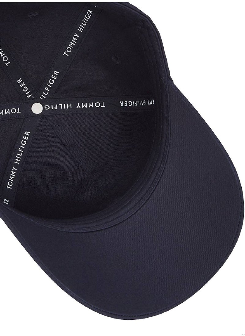 Men's Six-Panel Logo Embroidery Baseball Cap - Cotton, Blue