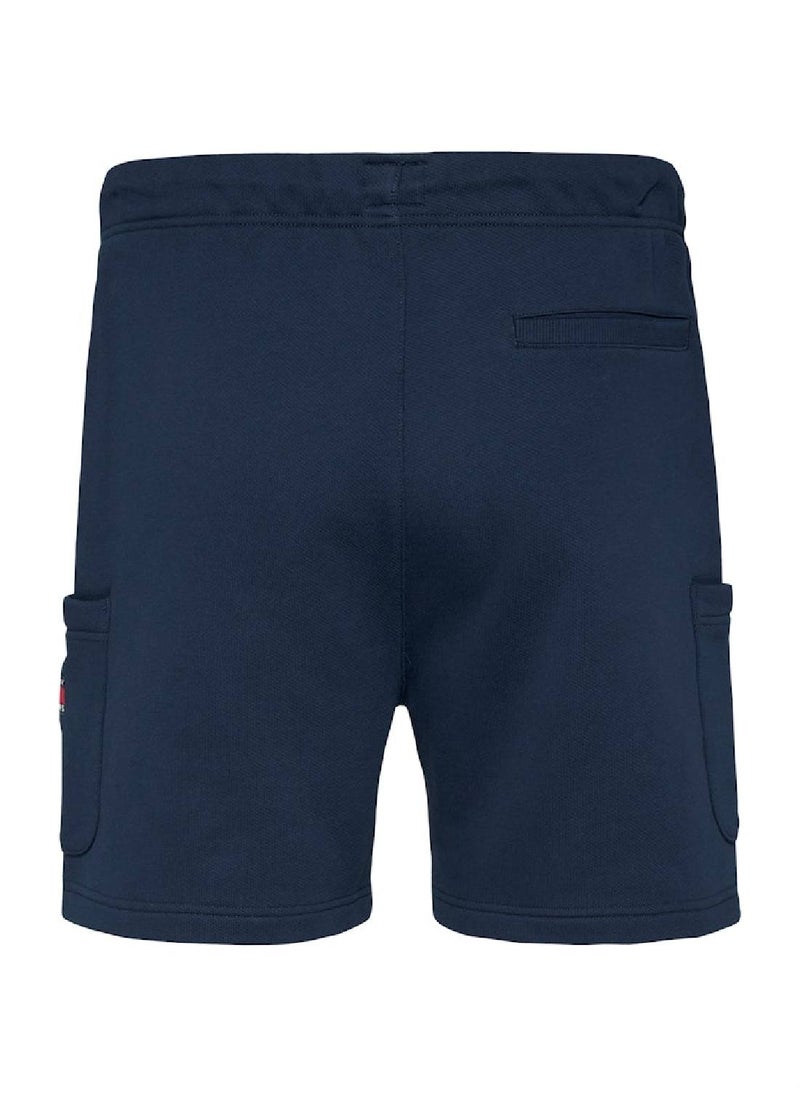 Men's Badge Logo Regular Sweatshorts - Cotton, Blue