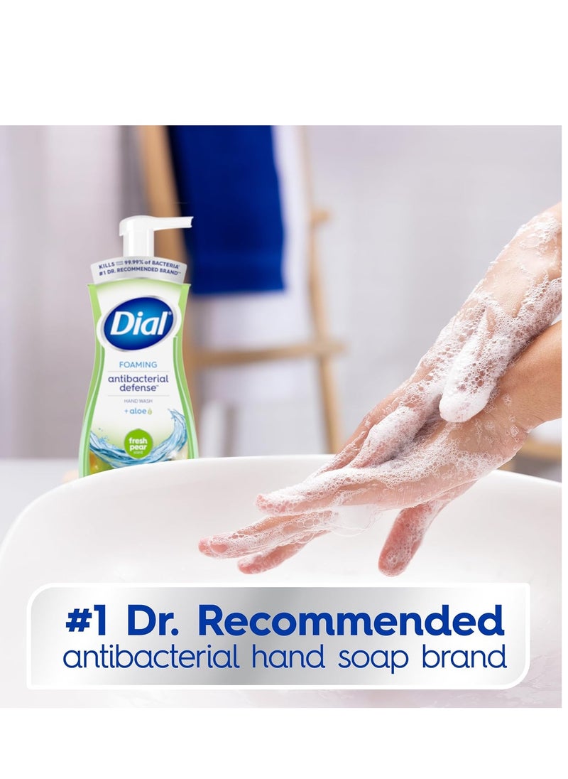 Dial Antibacterial Foaming Hand Wash, Fresh Pear, 7.5 fl oz Pack of 6)
