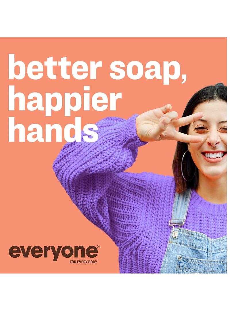 Everyone Liquid Hand Soap, 12.75 Ounce (Pack of 3), Apricot and Vanilla, Plant-Based Cleanser with Pure Essential Oils