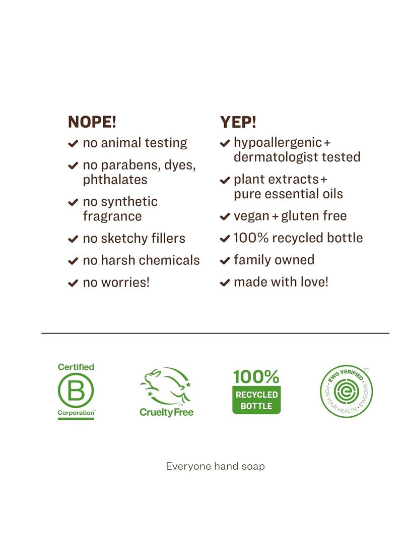 Everyone Liquid Hand Soap, 12.75 Ounce (Pack of 3), Pacific Eucalyptus, Plant-Based Cleanser with Pure Essential Oils