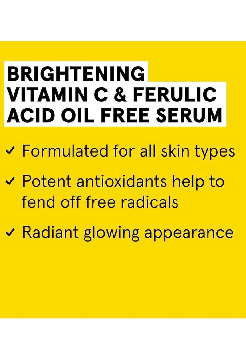 Acure Brightening Vitamin C & Ferulic Acid Oil Free Serum 30 Ml