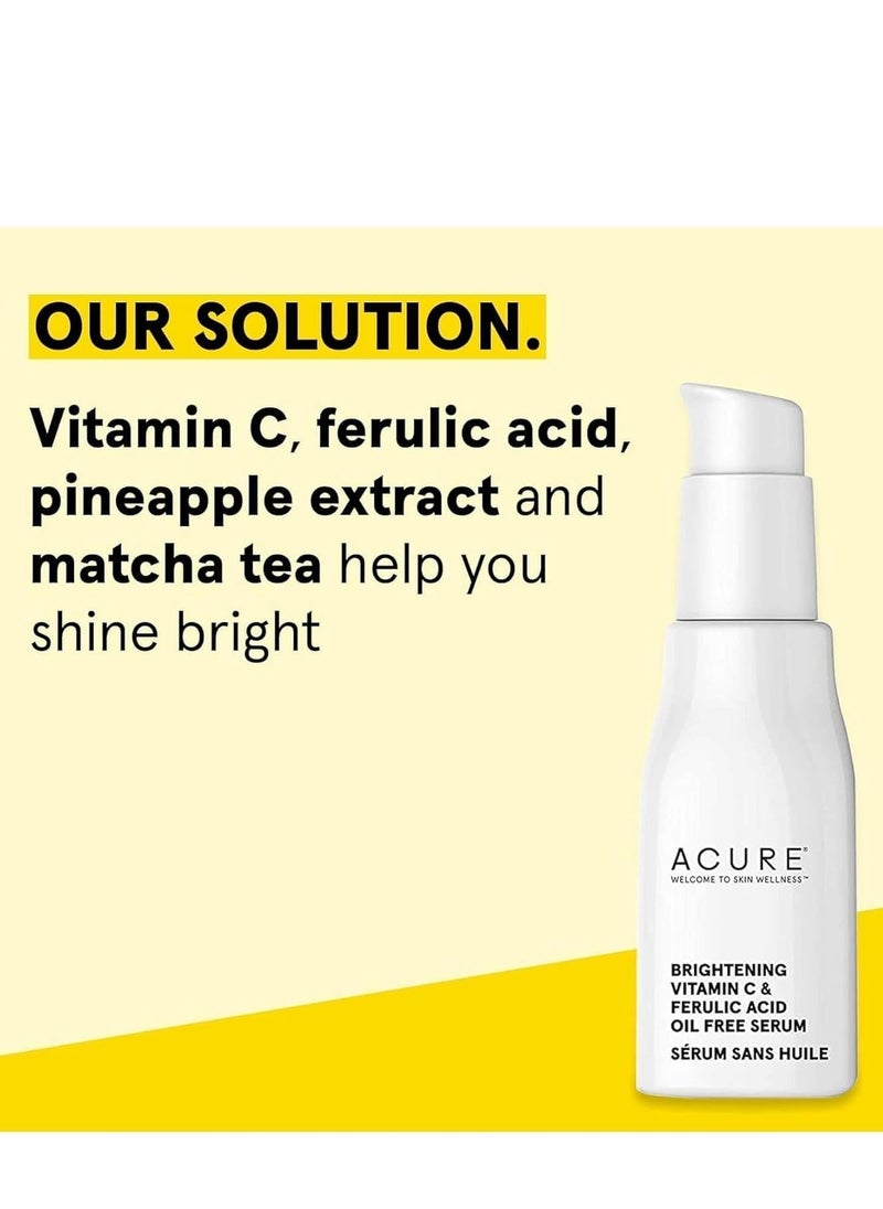 Acure Brightening Vitamin C & Ferulic Acid Oil Free Serum 30 Ml