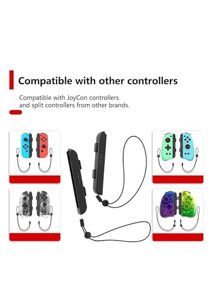 Wrist Strap for Nintendo Switch Joycon 1 Pair, Switch Controller Hand Grip Accessories, for Joy Con Wrist Straps with Automatic Lock, Adjustable Elastic Controller Wristband Wrist Strap