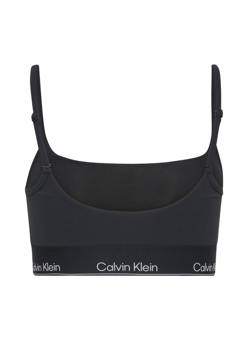 Women's Low impact Sports Bra - Polyester, Black