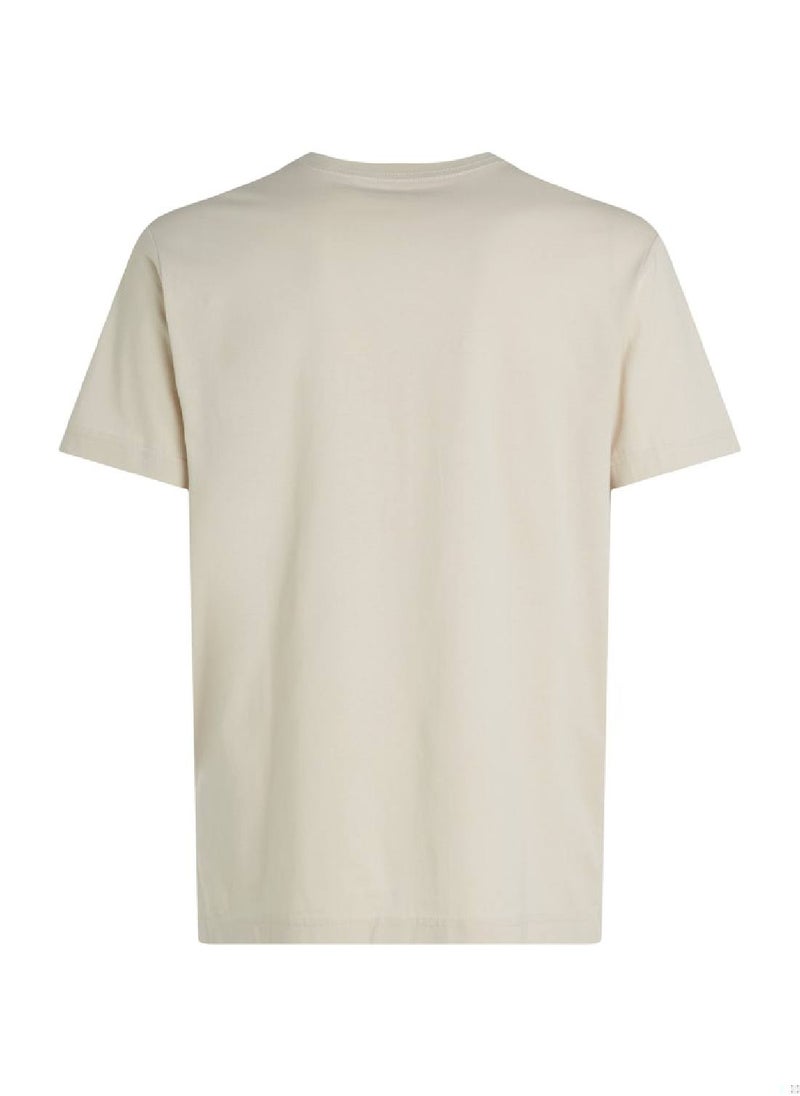 Men's Minimal Logo T-Shirt - Cotton, White