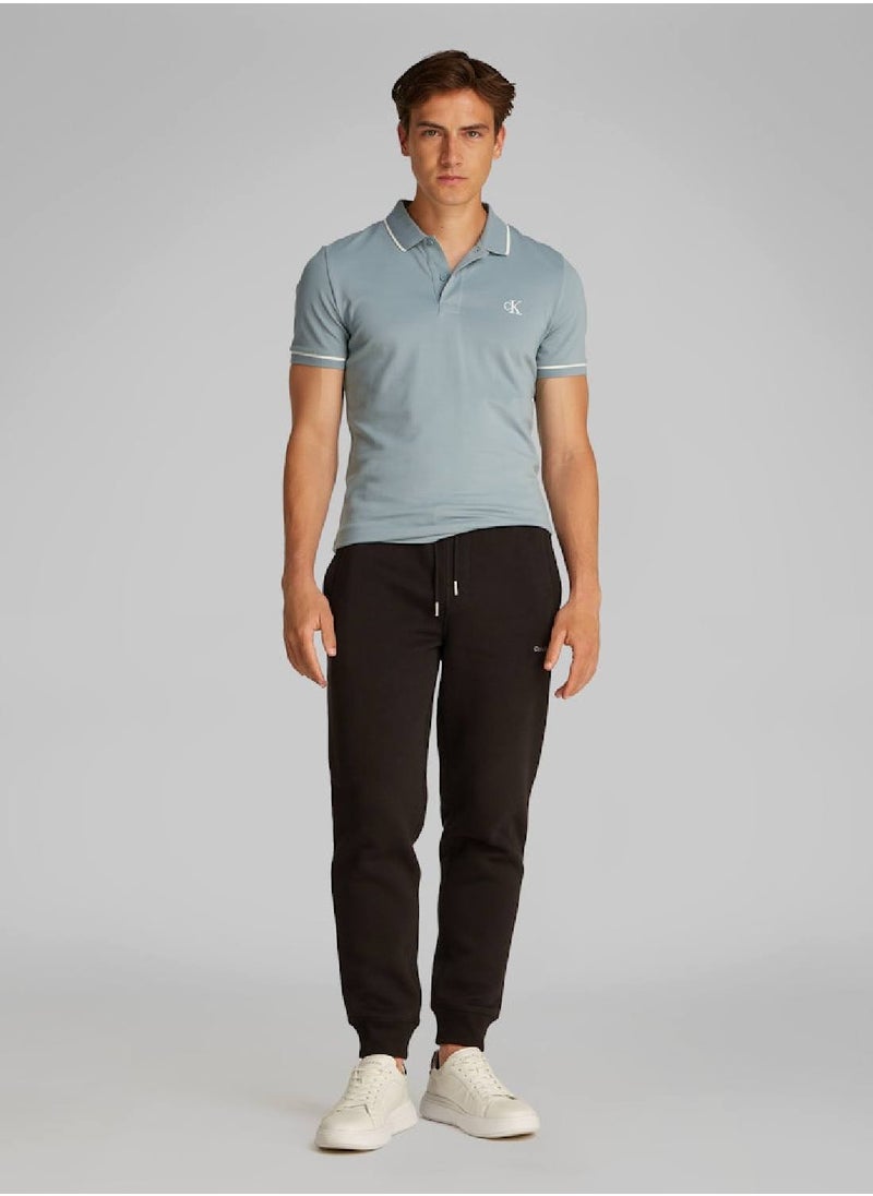 Men's Slim Polo Shirt - Cotton, Green