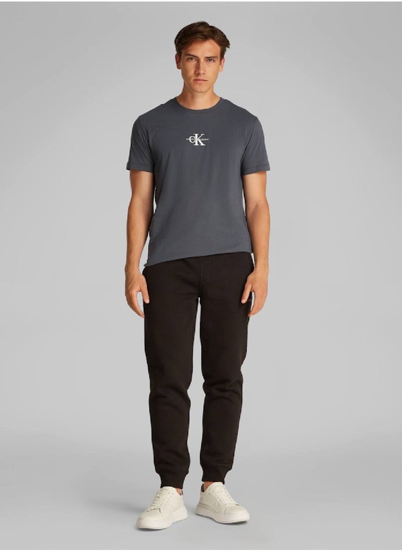 Men's Monogram T-Shirt - Cotton, Grey