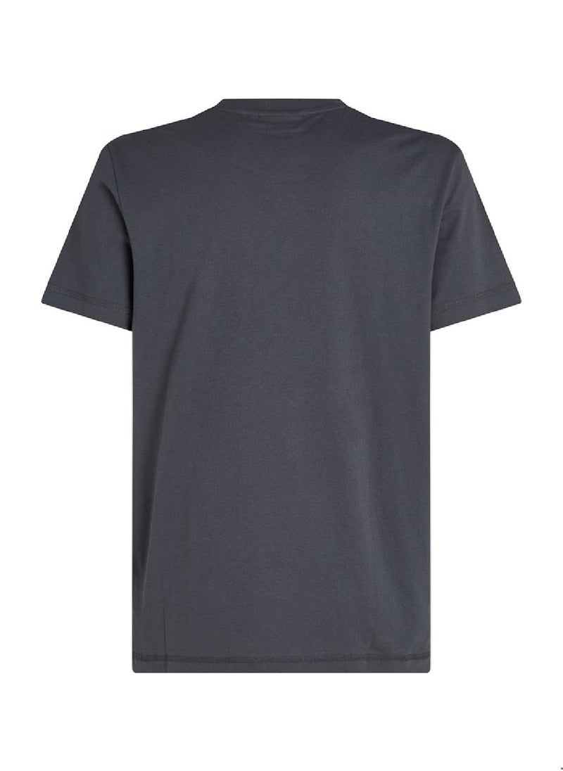 Men's Monogram T-Shirt - Cotton, Grey