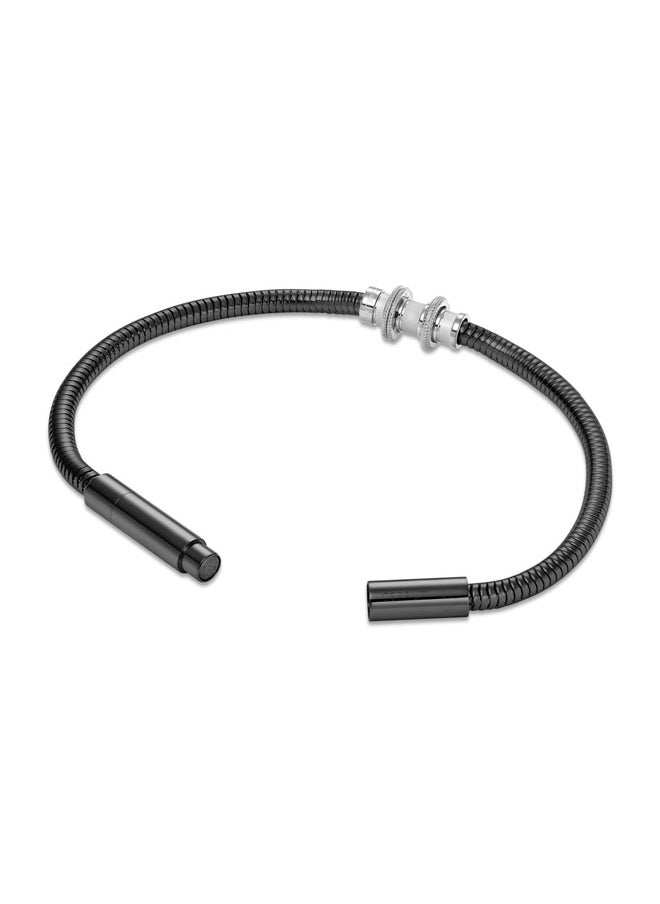 Flavio Grey Cable with Stainless Steel Small Motif Bracelet for Men