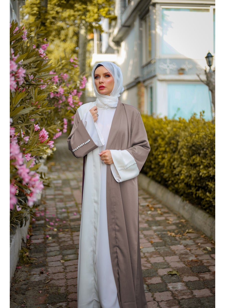 White-Shoko Stylish Abaya Ferace