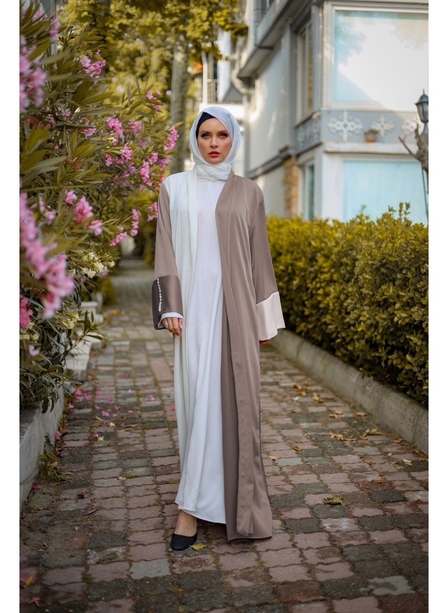 White-Shoko Stylish Abaya Ferace