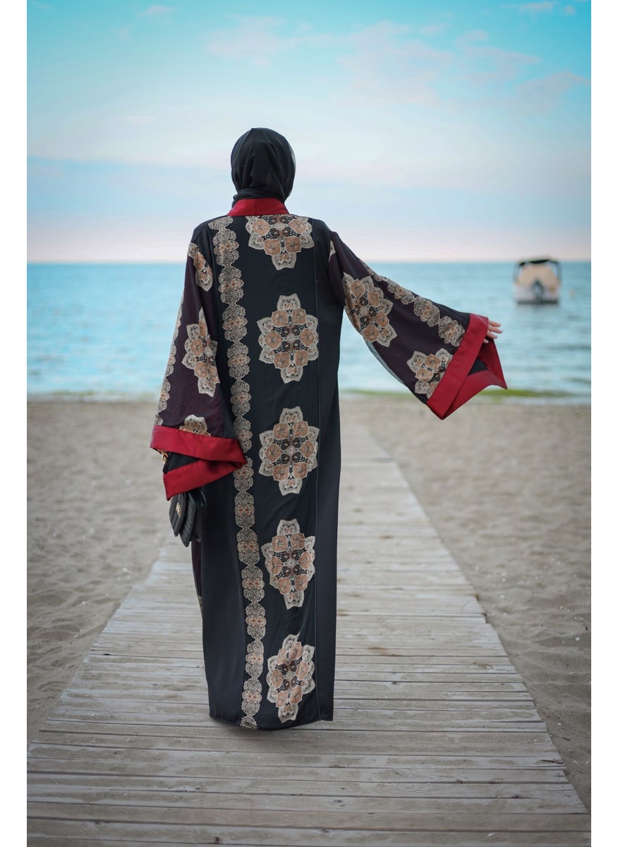 Embroidered Black Abaya Abaya