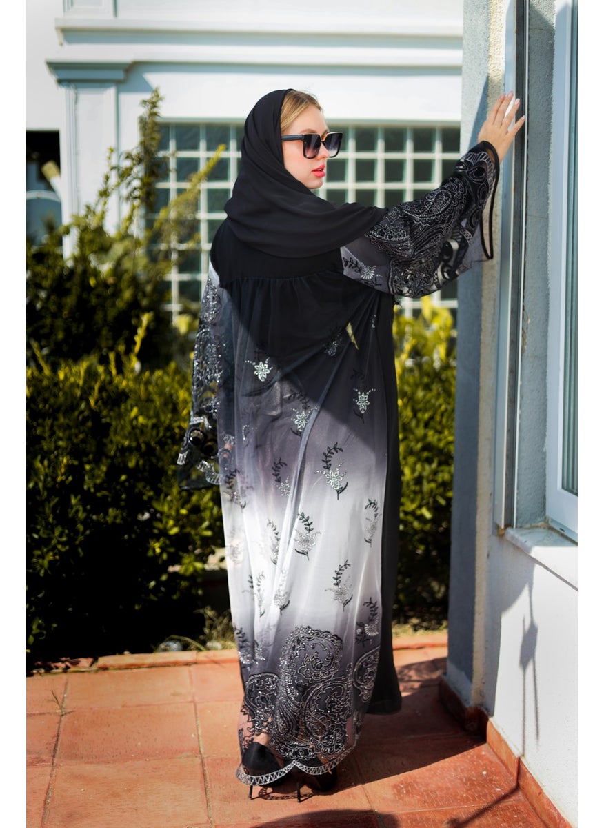 New Three Color Harika Abaya Ferace