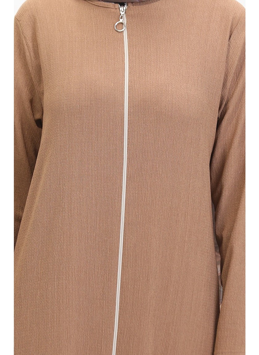 Skirt Frilled Abaya 5109-02 Mink