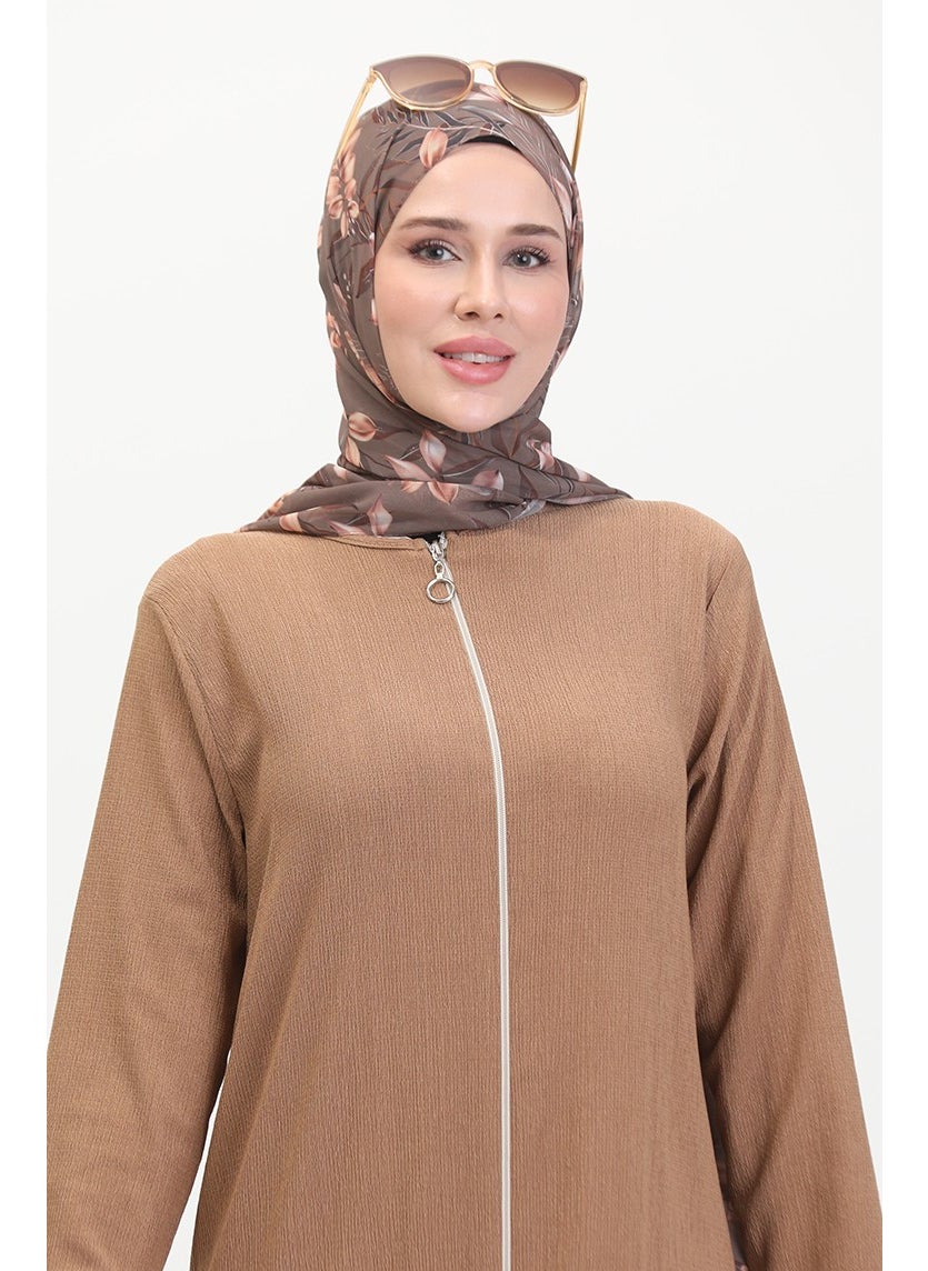 Skirt Frilled Abaya 5109-02 Mink