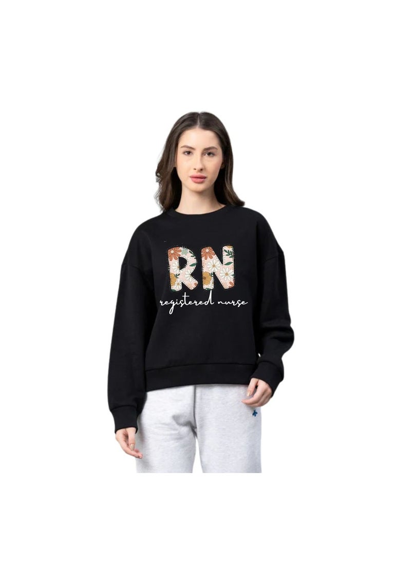 International Nurse Day Sweatshirt For Women-Full Sleeve|Cotton Fabric|Round Neck|Ideal For International Nurse Day,Sports
