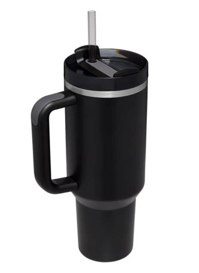 1000ML 304 Stainless Steel Insulated Water BottleThermal Coffee Car Cup Cold Hot Mugs Vacuum Flask With Handle Straw For Sport