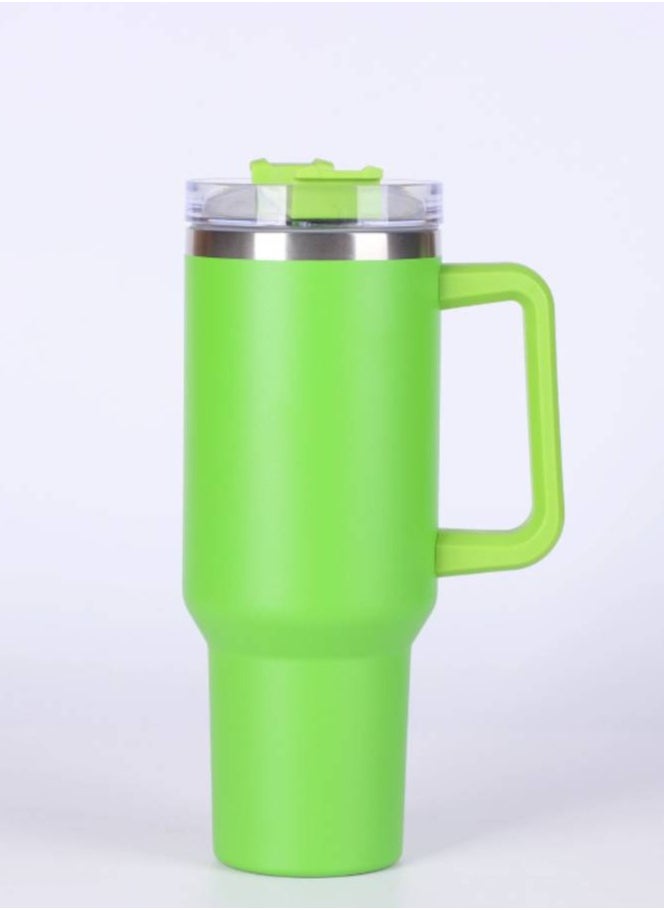 1000ML 304 Stainless Steel Insulated Water BottleThermal Coffee Car Cup Cold Hot Mugs Vacuum Flask With Handle Straw For Sport