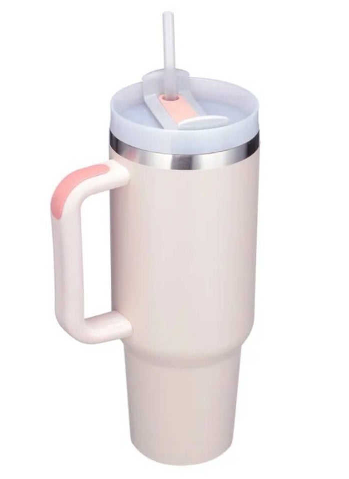 1000ML 304 Stainless Steel Insulated Water BottleThermal Coffee Car Cup Cold Hot Mugs Vacuum Flask With Handle Straw For Sport