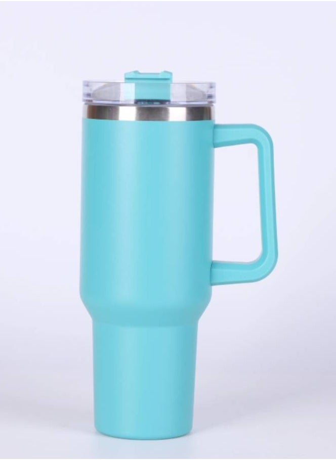 1000ML 304 Stainless Steel Insulated Water BottleThermal Coffee Car Cup Cold Hot Mugs Vacuum Flask With Handle Straw For Sport