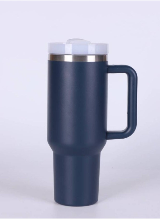 1000ML 304 Stainless Steel Insulated Water BottleThermal Coffee Car Cup Cold Hot Mugs Vacuum Flask With Handle Straw For Sport