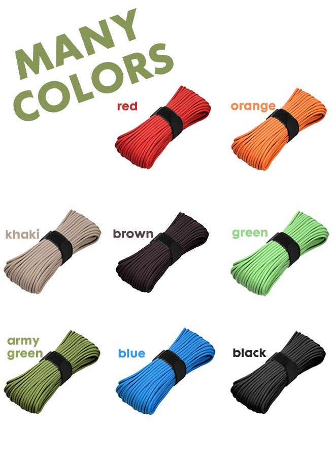 31 m Rope Cord Paracord 4 mm Diameter Camping Tent Canopy or Household Camo armygreen