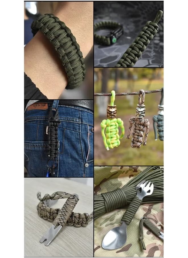 31m Paracord 9-strand Multi-functional Paracord Rope,  Standard 550 Parachute Rope Braided Line For Outdoor Camping Hunting Hiking Climbing