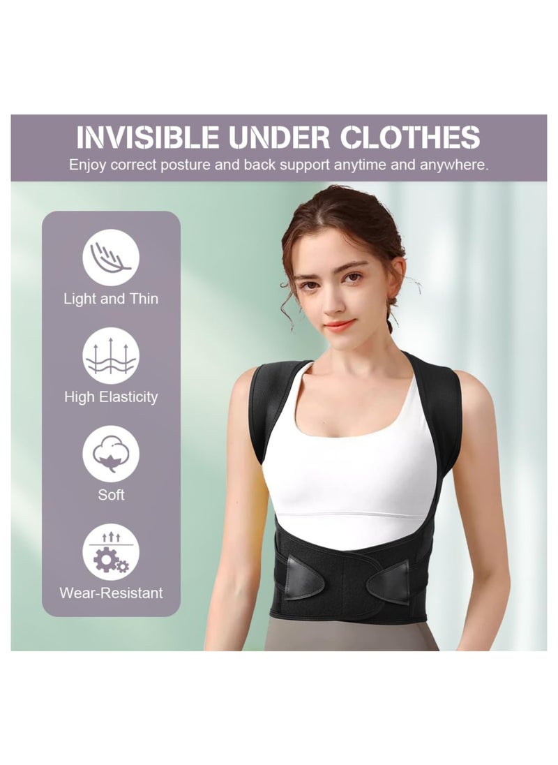 Back Brace u0026 Posture Corrector | Improve Posture and Confidence – Scoliosis and Hunchback Support, Adjustable u0026 Comfortable Fit – XL (27-33 Inch)