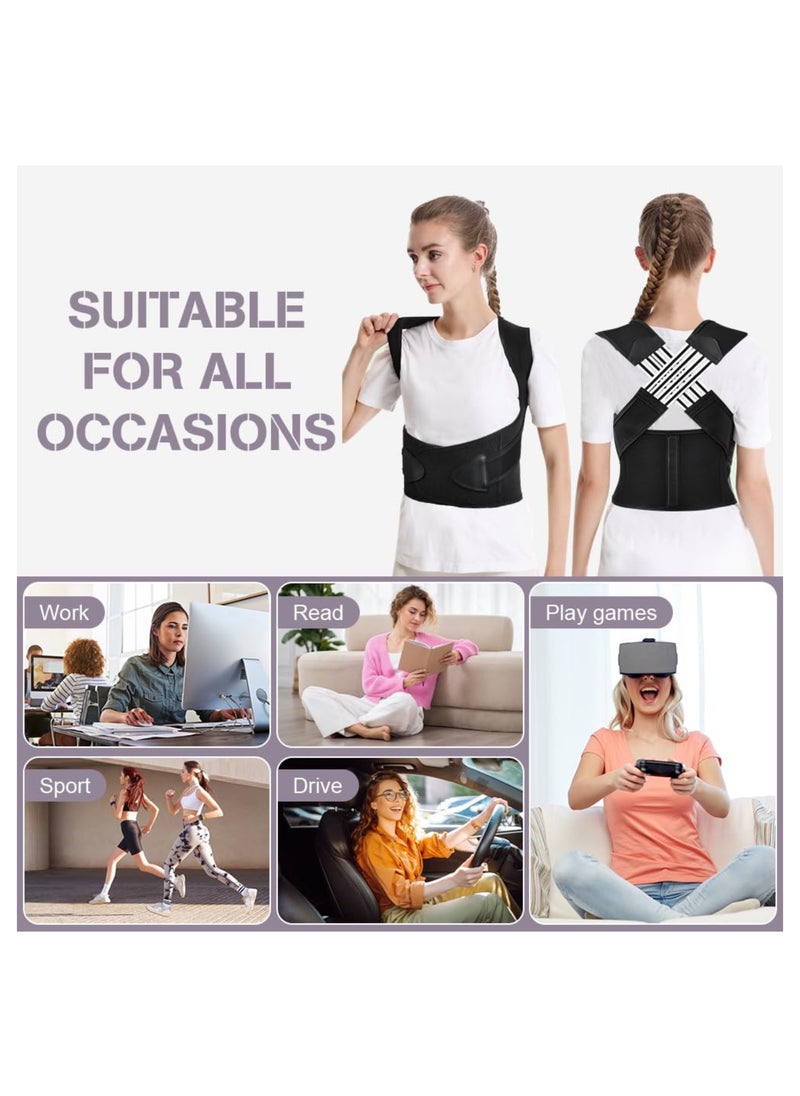 Back Brace u0026 Posture Corrector | Improve Posture and Confidence – Scoliosis and Hunchback Support, Adjustable u0026 Comfortable Fit – XL (27-33 Inch)