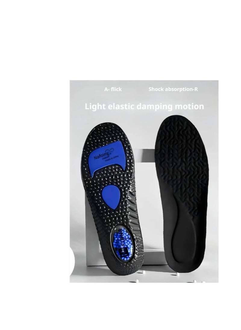 【2 Pairs】Popcorn-Inspired Comfort Heavy Duty Support Insoles ,Comfortable Breathable, Shock Absorption and Relieve Foot Pain,  (Men 35-46/ Women 35-46)