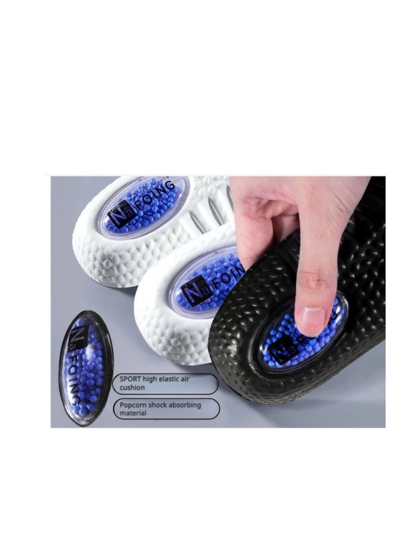 【2 Pairs】Popcorn-Inspired Comfort Heavy Duty Support Insoles ,Comfortable Breathable, Shock Absorption and Relieve Foot Pain,  (Men 35-46/ Women 35-46)