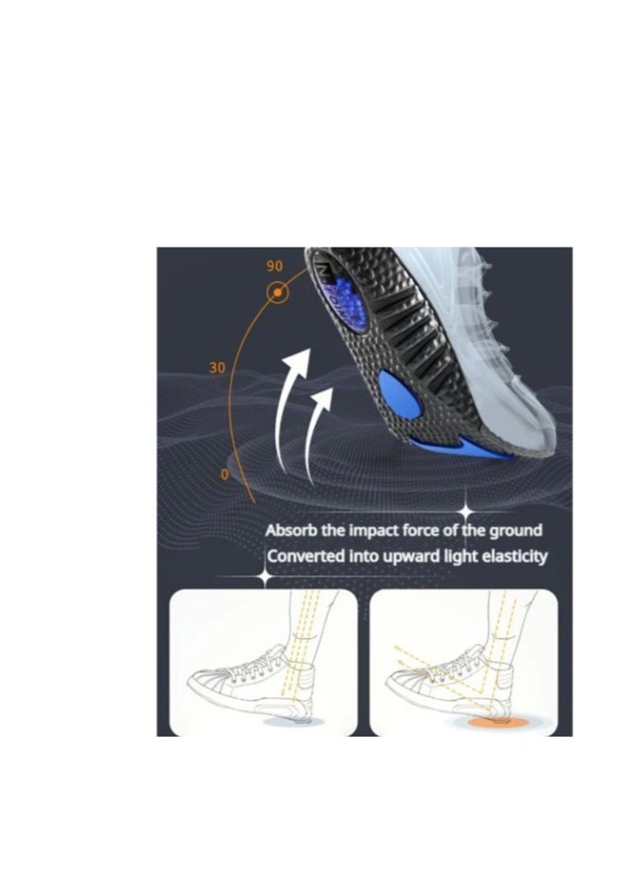 【2 Pairs】Popcorn-Inspired Comfort Heavy Duty Support Insoles ,Comfortable Breathable, Shock Absorption and Relieve Foot Pain,  (Men 35-46/ Women 35-46)