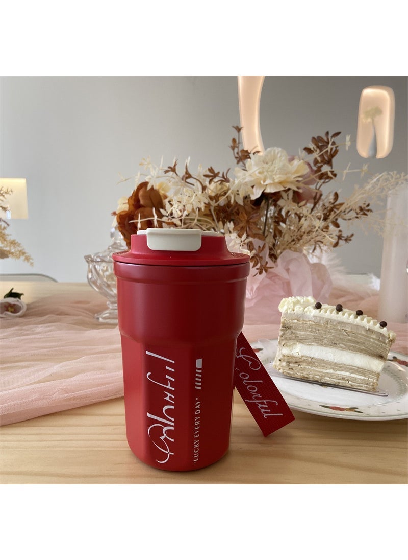 316 coffee cup high-grade coke thermos cup wholesale student accompanying stainless steel water cup high color value Cup Net Red Red