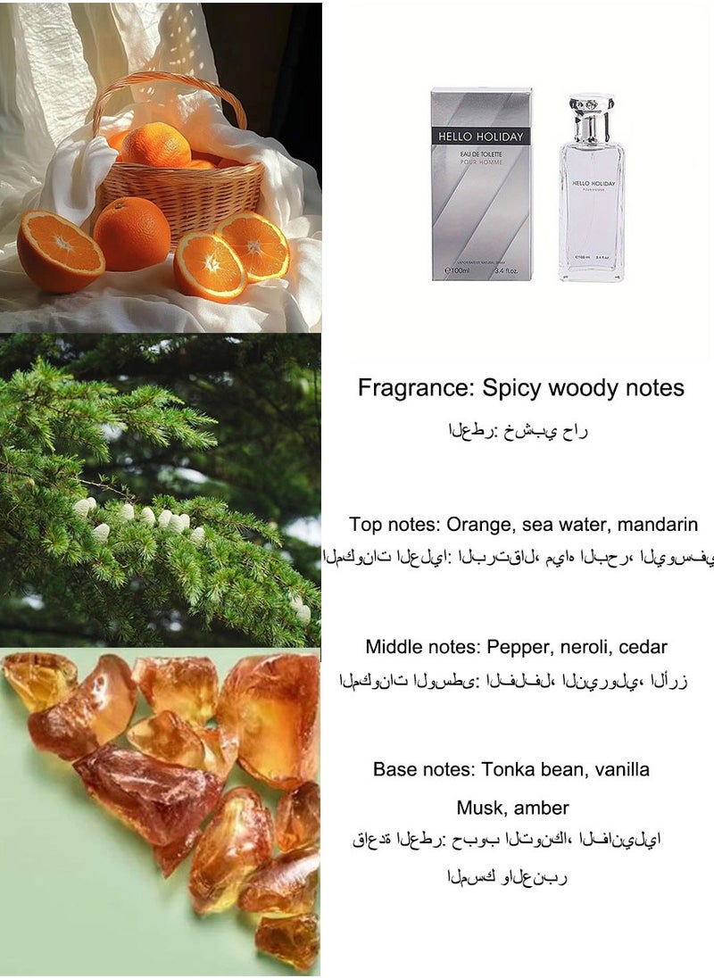 HELLO HOLIDAY/Spicy Woody Perfume/100ML
