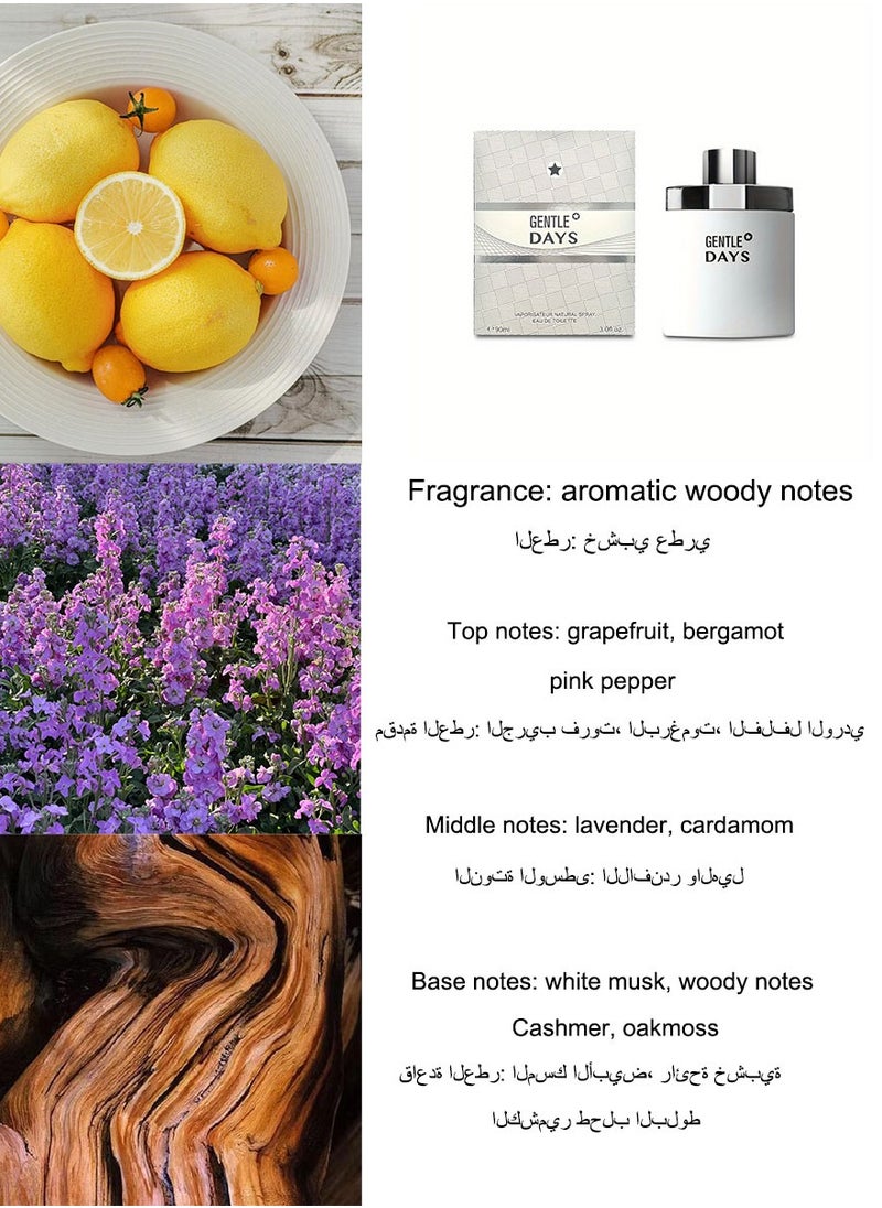 GENTLE DAYS/Aromatic Woody Perfume/90ML