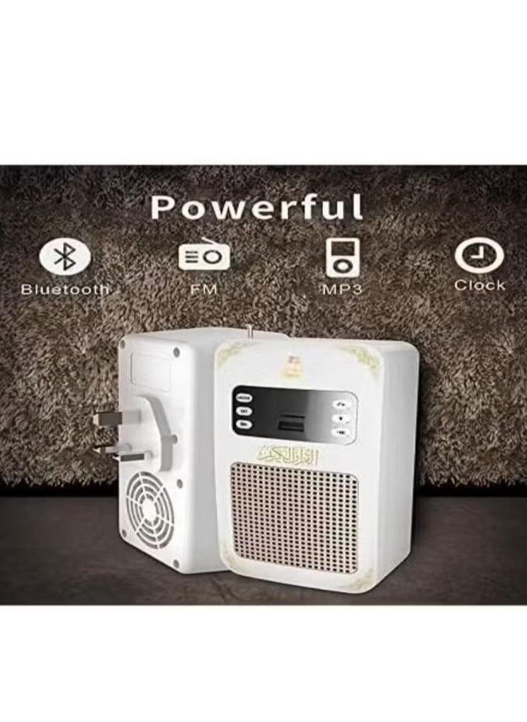 Quran Speaker with Wireless Remote Control | Clear Voice MP3 Player with Repeat Function | Wall Mounted, 8GB TF Card for Easy Quran Recitation & Learning | Perfect for Spiritual Enhancement