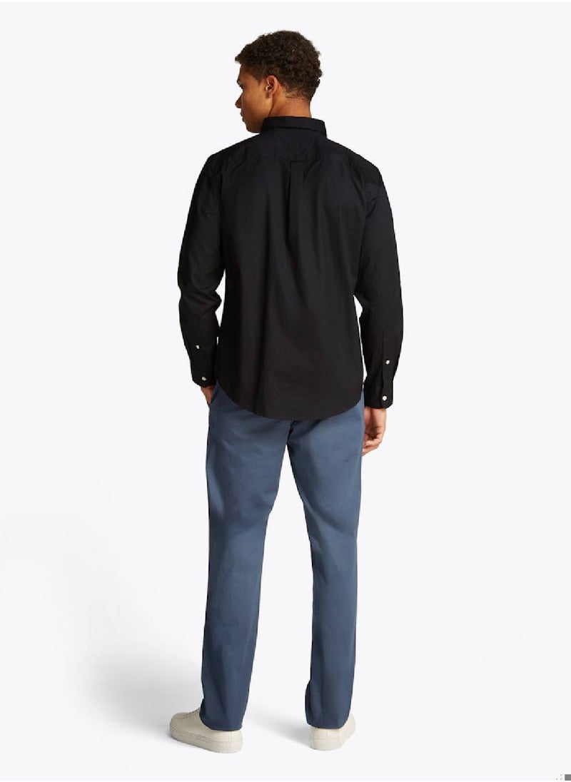 Men's Flex Poplin Shirt - Cotton, Black