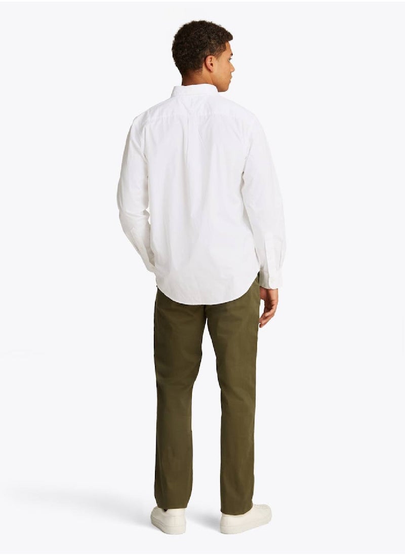 Men's Flex Poplin Shirt - Cotton, White
